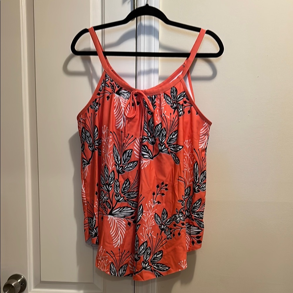 Floral Coral Women's Top